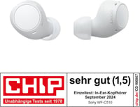 Sony WF-C510 Bluetooth Fülhallgató Multipoint Kapcsolat, IPX4 Vízálló, 22 Óra Akkumulátor - White, WF-C510 2