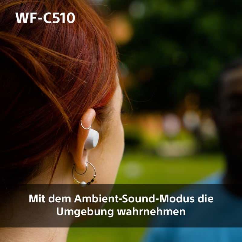 Sony WF-C510 Bluetooth Fülhallgató Multipoint Kapcsolat, IPX4 Vízálló, 22 Óra Akkumulátor - White, WF-C510