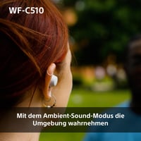 Sony WF-C510 True Wireless Bluetooth slušalice s kutijom za punjenje, žute, Multipoint, IPX4 — USB kabel nedostaje (stanje: vidi 2. sliku) 10
