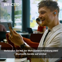 Sony WF-C510 True Wireless Bluetooth slušalice s kutijom za punjenje, žute, Multipoint, IPX4 — USB kabel nedostaje (stanje: vidi 2. sliku) 9