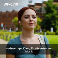 Sony WF-C510 True Wireless Bluetooth slušalice s kutijom za punjenje, žute, Multipoint, IPX4 — USB kabel nedostaje (stanje: vidi 2. sliku) 6
