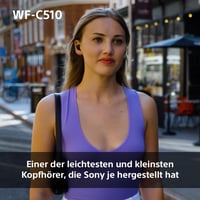 Sony WF-C510 True Wireless Bluetooth slušalice s kutijom za punjenje, žute, Multipoint, IPX4 — USB kabel nedostaje (stanje: vidi 2. sliku) 7