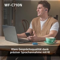 Sony WF-C710N potpuno bežične slušalice s tehnologijom uklanjanja buke, plave, upravljanje dodirom, multipoint, IPX4, 40 sati baterije, brzo punjenje, iOS i 7