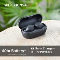Sony WF-C710N True Wireless slušalice s uklanjanjem buke, crne, upravljanje dodirom, Multipoint — USB kabel nedostaje (stanje: vidi 2. sliku) 8