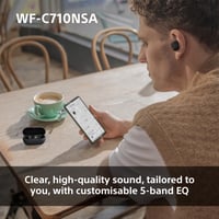 Sony WF-C710N True Wireless slušalice s uklanjanjem buke, crne, upravljanje dodirom, Multipoint — USB kabel nedostaje (stanje: vidi 2. sliku) 6