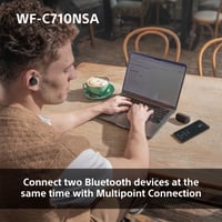 Sony WF-C710N True Wireless slušalice s uklanjanjem buke, crne, upravljanje dodirom, Multipoint — USB kabel nedostaje (stanje: vidi 2. sliku) 10