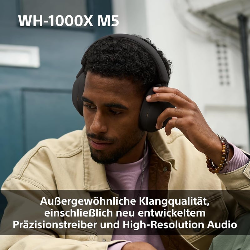 Sony WH-1000XM5 vezeték nélküli fejhallgató aktív zajszűréssel, 30 órás akkumulátor, fekete - Black hard case, With Hard case