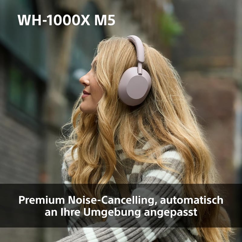 Sony WH-1000XM5 vezeték nélküli fejhallgató aktív zajszűréssel, 30 órás akkumulátor, fekete - Black hard case, With Hard case