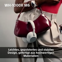 Bezdrôtové slúchadlá Sony WH-1000XM6 s potlačením hluku, Bluetooth, skladacie, 30-hodinová výdrž batérie – čierne 7