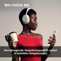 Bezdrôtové slúchadlá Sony WH-1000XM6 s potlačením hluku, Bluetooth, skladacie, 30-hodinová výdrž batérie – čierne 10