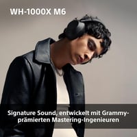 Bezdrôtové slúchadlá Sony WH-1000XM6 s potlačením hluku, Bluetooth, skladacie, 30-hodinová výdrž batérie – čierne 5