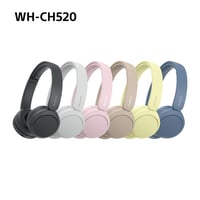 Bezdrôtové slúchadlá Sony WH-CH520 s technológiou Bluetooth, na uši, ružové, 50-hodinová výdrž batérie, rýchle nabíjanie, ekvalizér, kompatibilné s iOS a Androidom 10