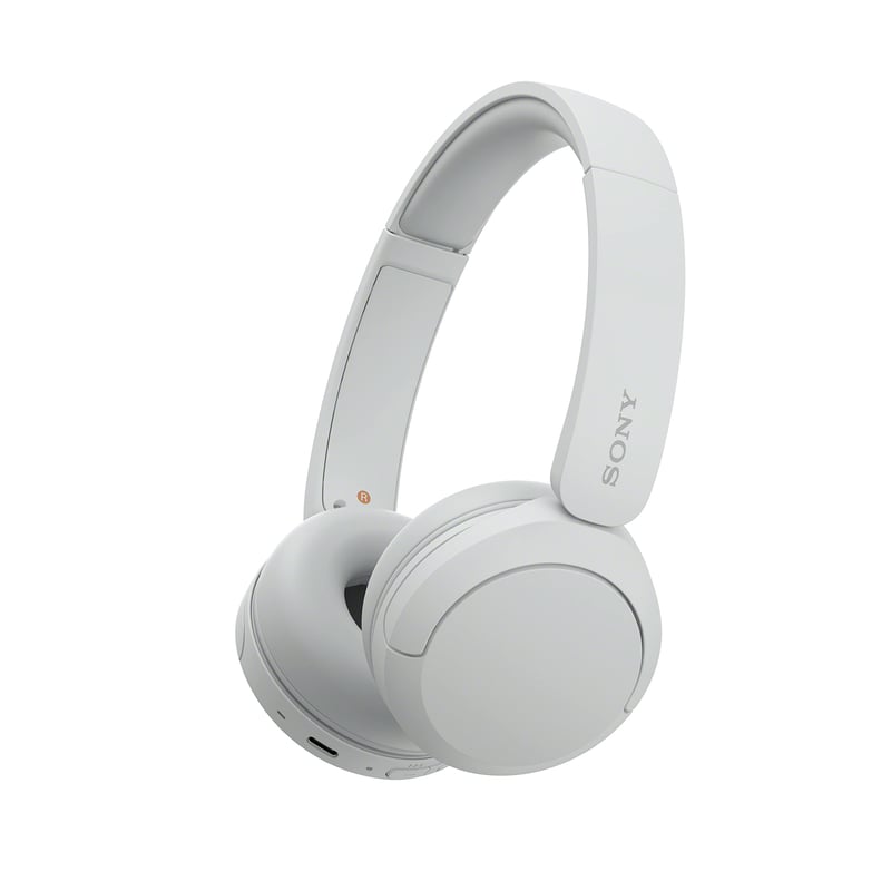 Sony WH-CH520 Bluetooth slušalice - Bijele - 50 sati baterije, brzo punjenje, višestruka veza (multipoint), ugrađeni mikrofon, on-ear