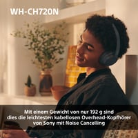 Bluetooth slúchadlá s potlačením hluku Sony WH-CH720N – modré 6