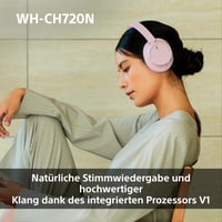 Bluetooth slúchadlá s potlačením hluku Sony WH-CH720N – modré 5