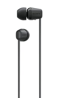Bezdrôtové Bluetooth slúchadlá Sony WI-C100 so vstavaným mikrofónom, 25-hodinovou výdržou batérie, kompatibilné s hlasovým asistentom, čierne 2