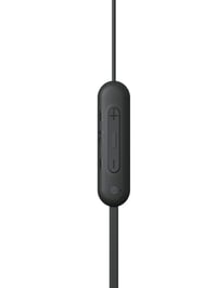 Bezdrôtové Bluetooth slúchadlá Sony WI-C100 so vstavaným mikrofónom, 25-hodinovou výdržou batérie, kompatibilné s hlasovým asistentom, čierne 3