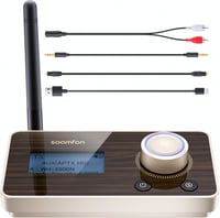 SOOMFON 3-in-1 Bluetooth 5.2 Adapter Kijelzővel, 2 Fülhallgatóhoz, aptX HD, Alacsony Késleltetés 1