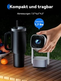 SOOMFON 4K Mini Projektor WiFi Bluetooth Full HD 720P 260 ANSI Lumen Hordozható 6