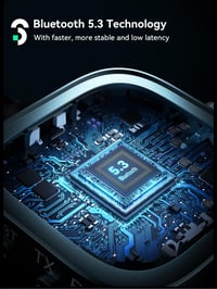 SOOMFON Bluetooth 5.3 odašiljač i prijemnik za TV, za 2 slušalice, zrakoplovni odašiljač-prijemnik, audio prijenos 8