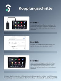 SOOMFON Android autós vezeték nélküli adapter 5.8 GHz, VW Audi Mercedes kompatibilis 8