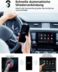 SOOMFON Android autós vezeték nélküli adapter 5.8 GHz, VW Audi Mercedes kompatibilis 5