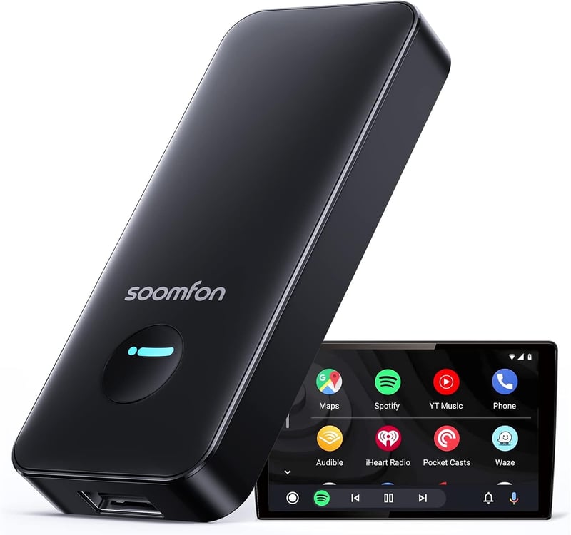 SOOMFON Android autós vezeték nélküli adapter 5.8 GHz, VW Audi Mercedes kompatibilis