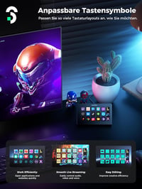 SOOMFON Control Deck V2024 Stream Controller 15 LCD Makró Gomb OBS Twitch YouTube 7