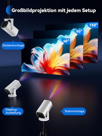 SOOMFON Mini Projektor 1080P Bluetooth Autofókusz Hordozható Okostelefon Tablet Laptop 8