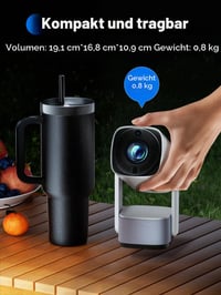 Mini projektor SOOMFON SK2 Full HD 1080P, WiFi, Bluetooth, 6W reproduktor, automatická korekcia lichobežníkového skreslenia, prenosný, kompatibilný s HDMI, TV stick a notebookom 8
