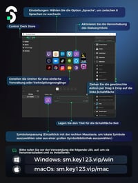SOOMFON Stream Controller 15 LCD Makró Gomb OBS Twitch Streamlabs Discord 2