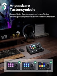 SOOMFON Stream Controller Deck SE fekete, 6 LCD makró gomb, OBS Twitch YouTube streaming 5
