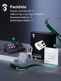 SOOMFON Stream Controller Deck SE fekete, 6 LCD makró gomb, OBS Twitch YouTube streaming 8