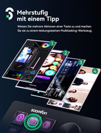 SOOMFON Stream Controller Deck SE fekete, 6 LCD makró gomb, OBS Twitch YouTube streaming 3