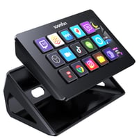SOOMFON Stream Controller Studio Control Deck – Ovládací panel s 15 LCD makro klávesmi pre streamovanie cez OBS a YouTube, prispôsobiteľné klávesy, biely 1