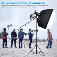 Soonpho 400 cm Profi Fényállvány Boom Karral Fotózáshoz és Videózáshoz - Állítható Stúdió Tripod TikTok VLOG Tartalomkészítéshez 7