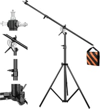 Soonpho 400 cm Profi Fényállvány Boom Karral Fotózáshoz és Videózáshoz - Állítható Stúdió Tripod TikTok VLOG Tartalomkészítéshez 1