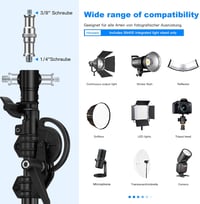 Soonpho 400 cm Profi Fényállvány Boom Karral Fotózáshoz és Videózáshoz - Állítható Stúdió Tripod TikTok VLOG Tartalomkészítéshez 3