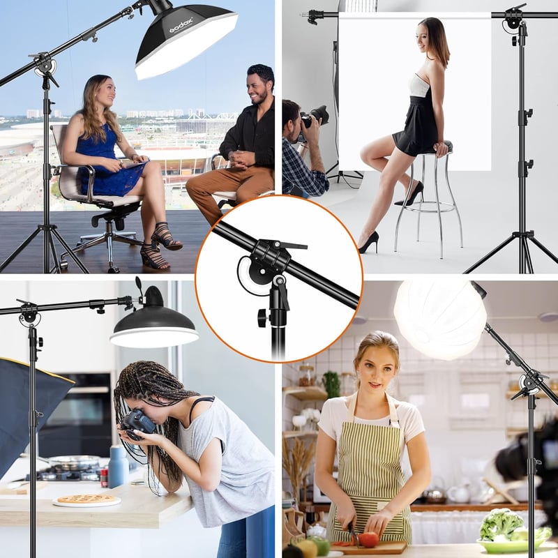 soonpho Boom Arm Pro 83-158 cm Teleszkópos Kiterjesztő Kar Súlyozó Táskával Fotóstúdió