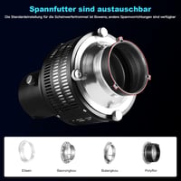 Soonpho Optikai Kúpos Snoot Bowens Adapterrel - Alumínium GOBO Projektor Fotósoknak 5 Színszűrővel és 10 Mintával LED Stúdió Vakukhoz 5