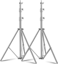 Soonpho rozsdamentes acél állvány 280cm rugózott fotó tripod 2db csomag 1
