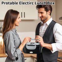 SOOOEC 100W Elektromos Ételmelegítő 3in1 Hordozható Rozsdamentes Acél 12V/24V/220V Autó Iroda Kék 1.5L 4
