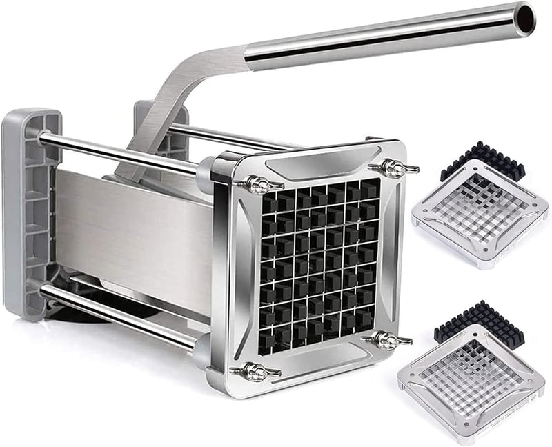 Sopito rozsdamentes sült krumpli vágó 9x9 és 12x12 mm pengékkel