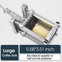 Sopito rozsdamentes sült krumpli vágó 9x9 és 12x12 mm pengékkel 4