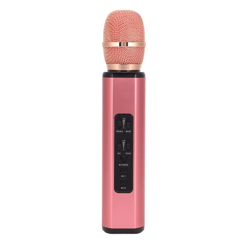 Bluetooth karaoke mikrofón Sorandy K6 so vstavaným reproduktorom – ružový