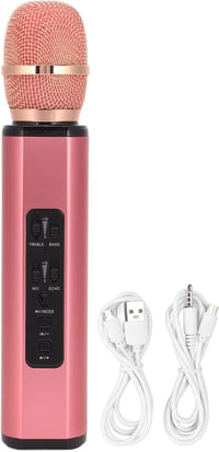 Sorandy K6 Bluetooth Karaoke Mikrofon Hangszóróval, Vezeték Nélküli, Rózsaszín 4