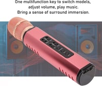 Sorandy K6 Bluetooth Karaoke Mikrofon Hangszóróval, Vezeték Nélküli, Rózsaszín 2