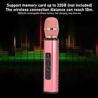 Sorandy K6 Bluetooth Karaoke Mikrofon Hangszóróval, Vezeték Nélküli, Rózsaszín 3