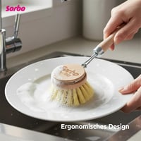 Sorbo Kefa na riad z FSC dreva so štetinami Tampico, kovovým háčikom a ergonomickým tvarom 2