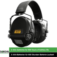 Sordin Pro-X Slim SFA aktív hallásvédelem 31 dB zajcsökkentéssel 6